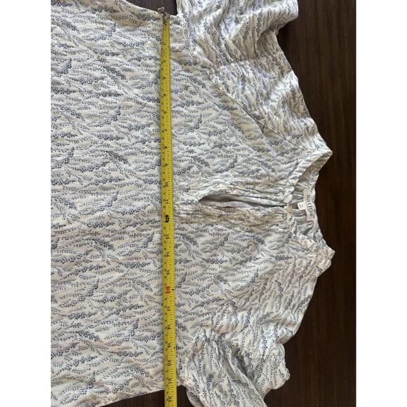 Nation Ltd Florence Blouse Balloon Sleeve Porcelain Floral Vines M - Picture 12 of 12